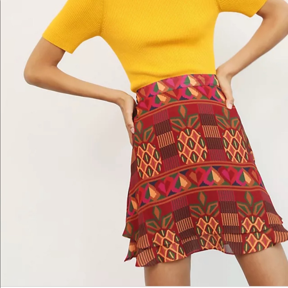 Like New Farm for Anthropologie Mini Skirt